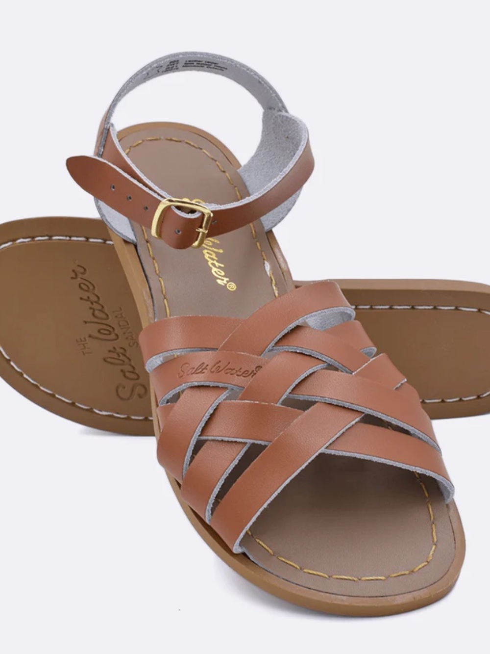 Salt Water Sandal retro brown kids 4 - Picture 4 of 4